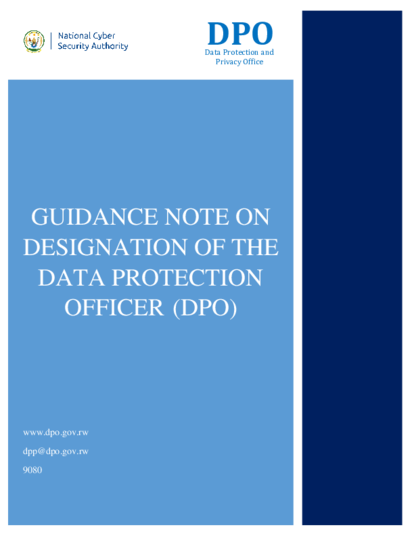 Guidance on the designation of a data protection officer